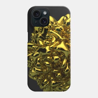 Gold Abstract Displacement Phone Case