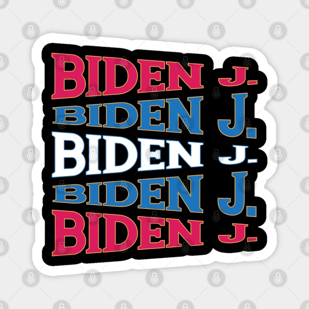 TEXT ART USA PRESIDENT BIDEN Magnet by LAVA-ROMA-NOVA