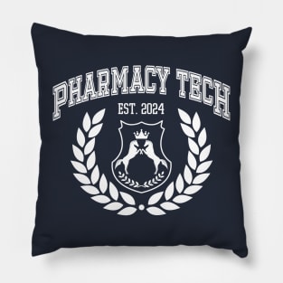 Custom College Pharmacy Tech Graduation 2024 Pillow