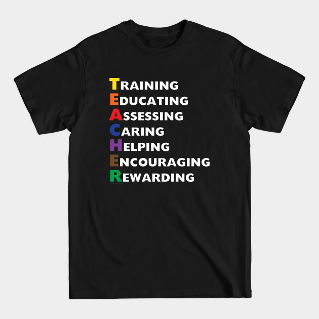 Disover Teacher Appreciation Quotes Definition Meaning Red For Ed. Teach, Inspire, Motivate, Love, Mentor, Coach & Encourage - Education - T-Shirt