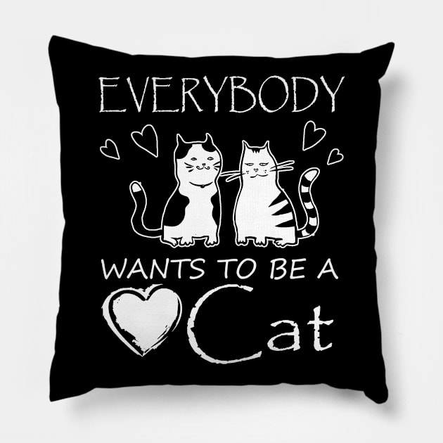 Cat Lover Pillow by Dojaja