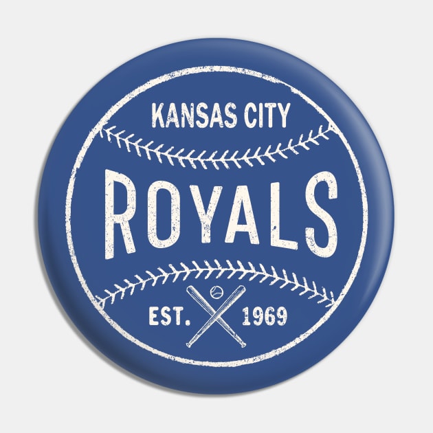 Vintage Kansas City Royals by Buck Tee Originals Pin by Buck Tee