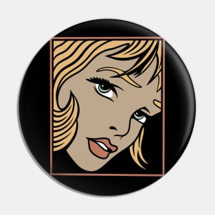 Sad woman Pin