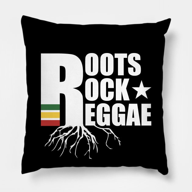 Roots Rock Reggae Pillow by LionTuff79