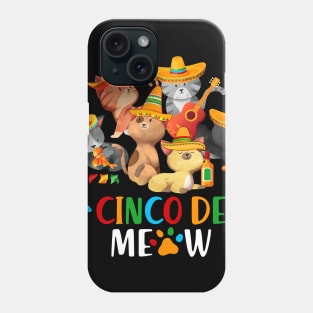 Cinco De Meow Cute Cat Cinco De Mayo Phone Case