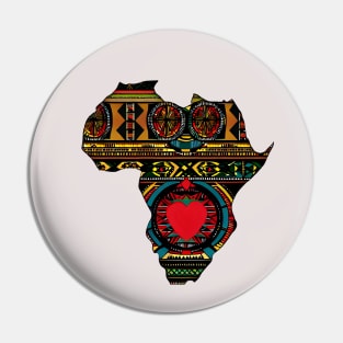 Africa in my heart Pin