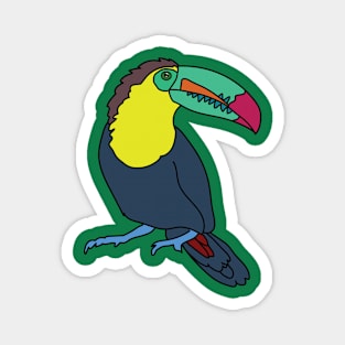 Toucan By Courtney Graben Magnet