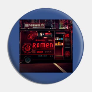 Cyberpunk Tokyo Ramen Food Truck Pin