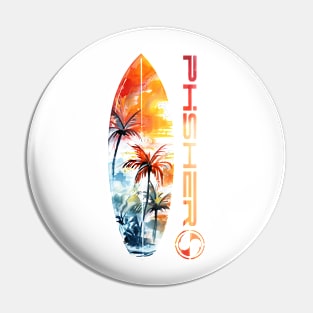 Phisher Surfboard Pin