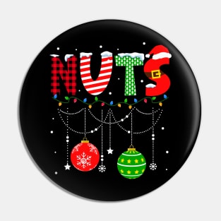 Chestnuts Christmas Funny Matching Couple Nuts Pin