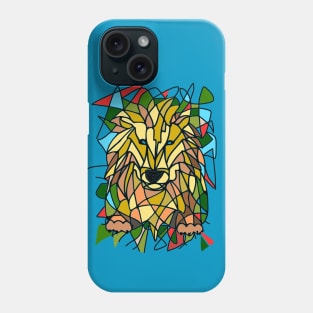 Stained glass lion Phone Case