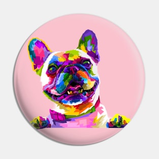 rainbow dog Pin