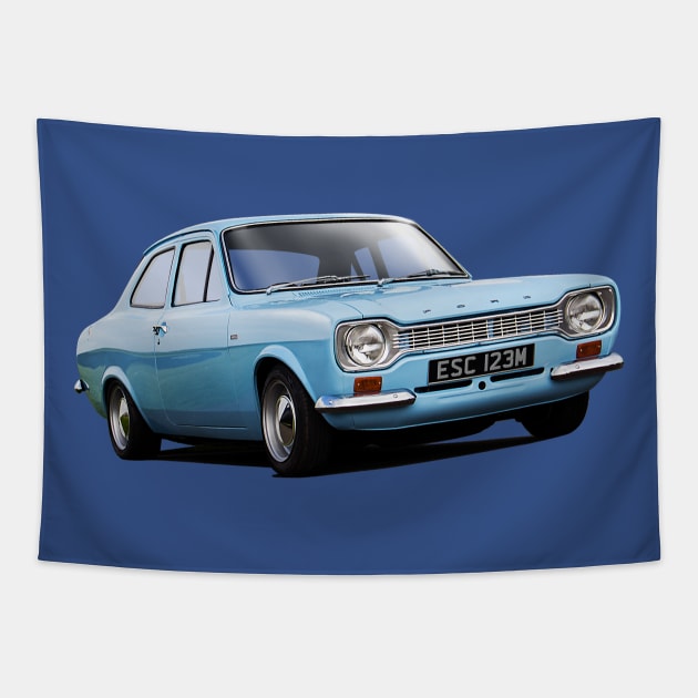 Mk 1 Ford Escort in blue Tapestry by candcretro