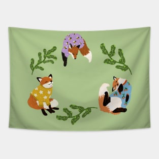 Cool foxes Tapestry