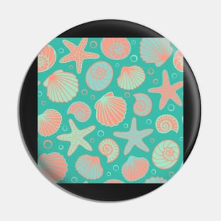 Seashell pattern Pin