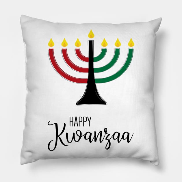Happy Kwanzaa Pillow by amyvanmeter