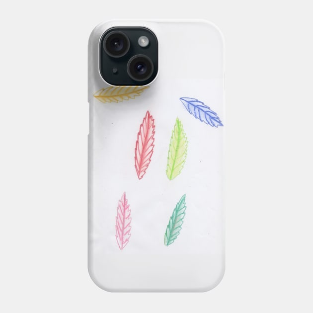 Coloured Leaves Phone Case by Izzyolda