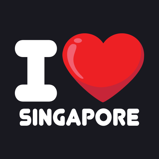 i love singapore by ThyShirtProject - Affiliate