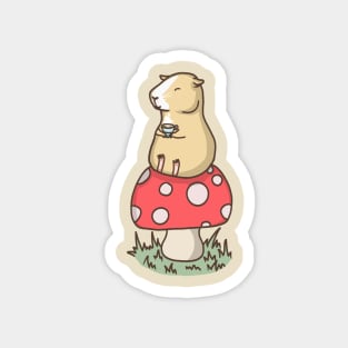 Guinea Pig Tea Time Magnet