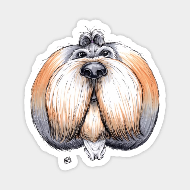 Shih Tzu Dog Magnet by obillwon