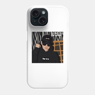 Bizarrap trap reggaeton trap rap urban music black Phone Case