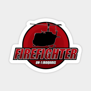 UH-1 Iroquois Firefighter Magnet