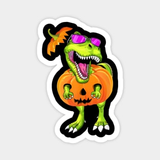 Halloween T Rex Dinosaur Pumpkin Funny Gift For Men Women Magnet