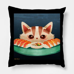 Sushi Cat Pillow