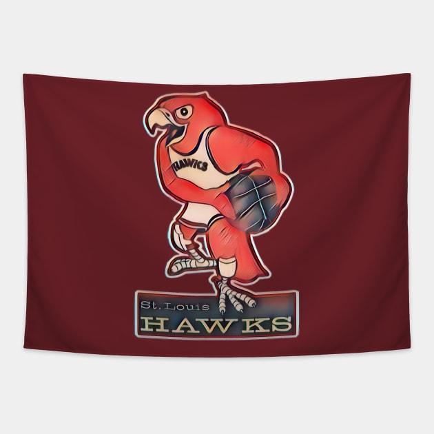 St. Louis Hawks Basketball Tapestry by Kitta’s Shop