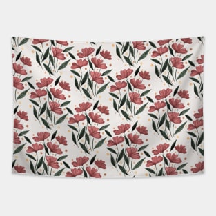 Cute floral bouquet pattern - neutral palette Tapestry