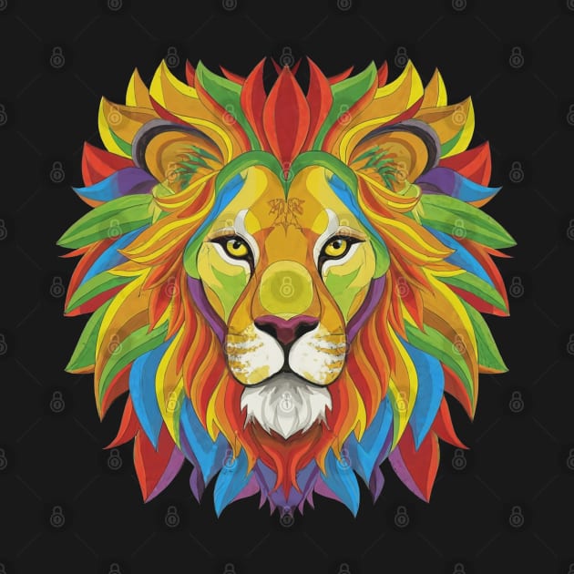 Vibrant Lion by AndyVibrantArt