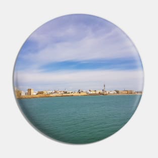 Panorama of Cadiz coastline, Spain Pin