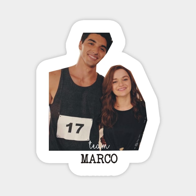 Team Marco, The Kissing Booth Magnet by osnapitsgaia