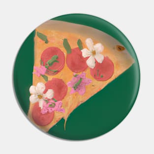 Floral Pizza Pin