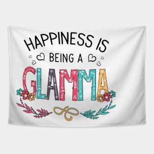 Happiness Is Being A Glamma Wildflowers Valentines Mothers Day Tapestry