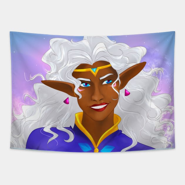 Space Princess Tapestry by AniMagix101