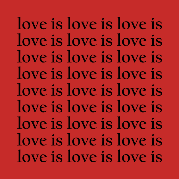 Love Is Love black by theMstudio