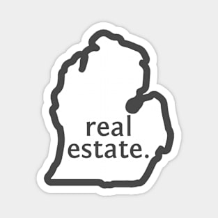 Michigan State Real Estate T-Shirt Magnet