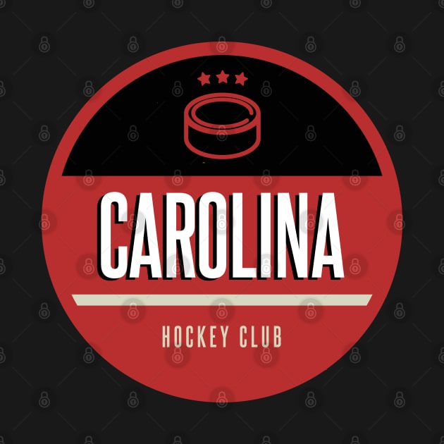 Carolina retro hockey by BVHstudio