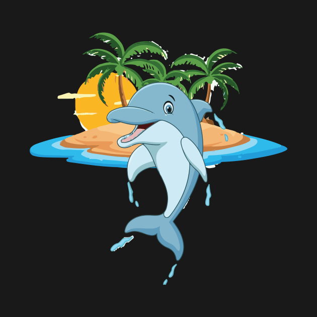 Dolphin in summer euphoria. by SpaskeArt