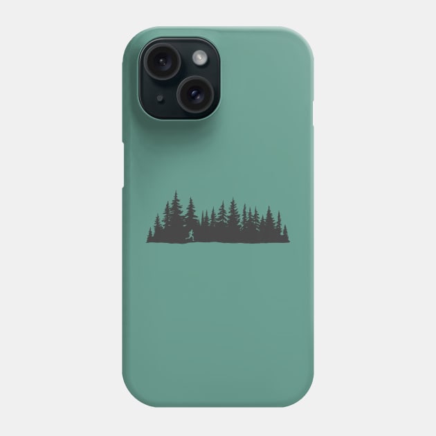 Running Pine Tree Forest Phone Case by Selknen 🔥