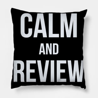 Developer Keep Calm and Review the Sprint Pillow