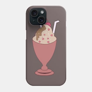 Ice cream sundae Phone Case