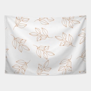 Golden leaf design Tapestry