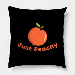 Just Peachy A Tumblr Quote For Good-Vibes Positive Saying Pillow