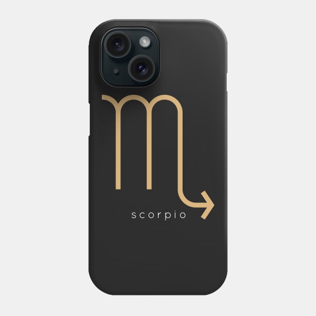 Zodiac Sign Scorpio Phone Case by teeleoshirts