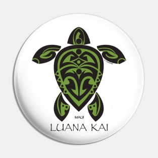 Black & Green Tribal Turtle Tattoo / Luana Kai Pin