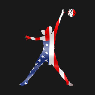 Basketball Girl USA T-Shirt