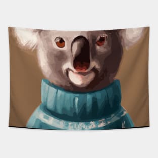 Koala in a Christmas Pullover Tapestry