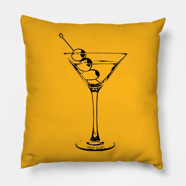 Martini Pillow by DogfordStudios